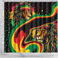 Rastafarian Lion Proud of Jamaica Shower Curtain Reggae My Soul