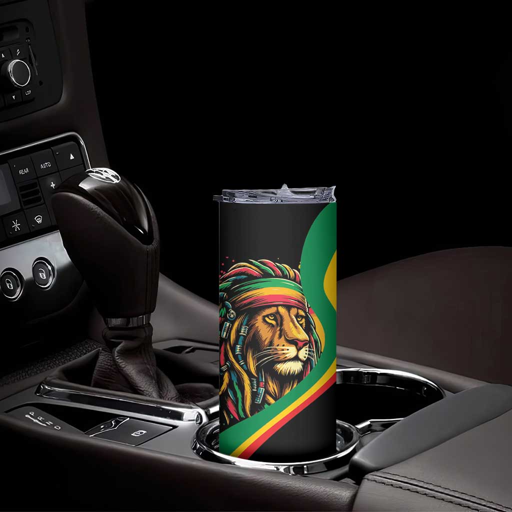 Rastafarian Lion Proud of Jamaica Skinny Tumbler Reggae My Soul - Wonder Print Shop