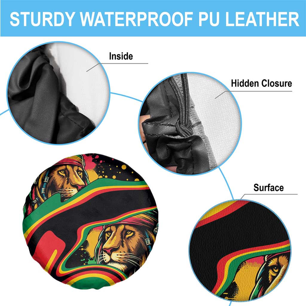 Rastafarian Lion Proud of Jamaica Spare Tire Cover Reggae My Soul - Wonder Print Shop