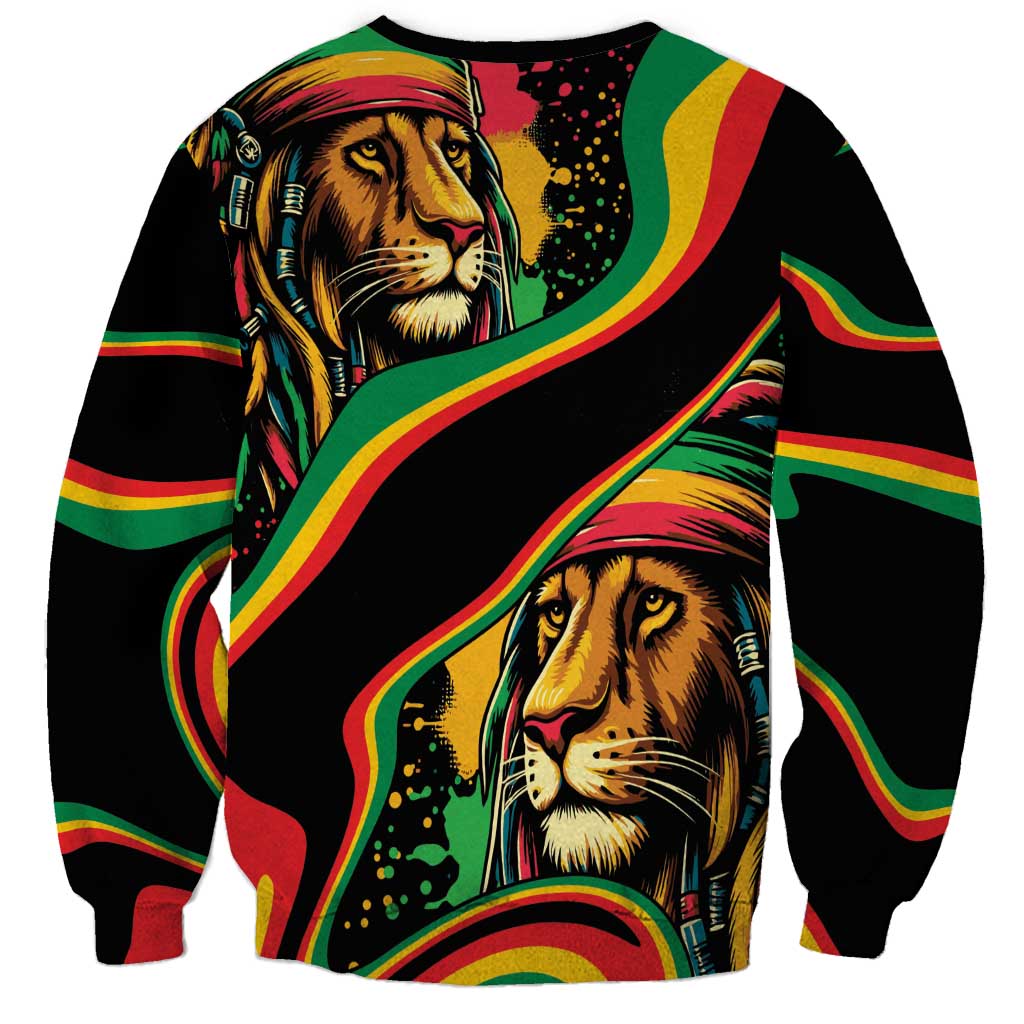 Rastafarian Lion Proud of Jamaica Sweatshirt Reggae My Soul - Wonder Print Shop