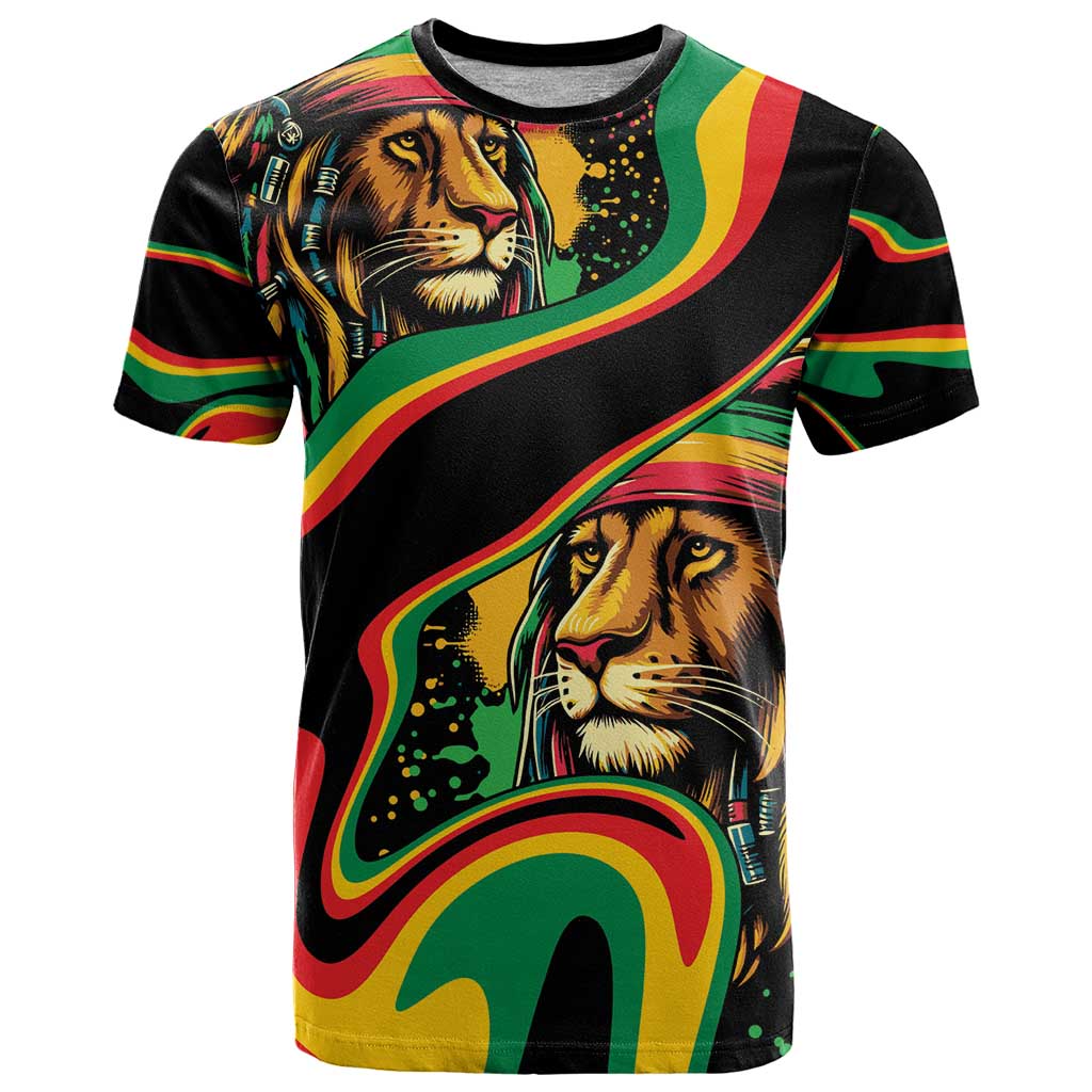 Rastafarian Lion Proud of Jamaica T Shirt Reggae My Soul - Wonder Print Shop