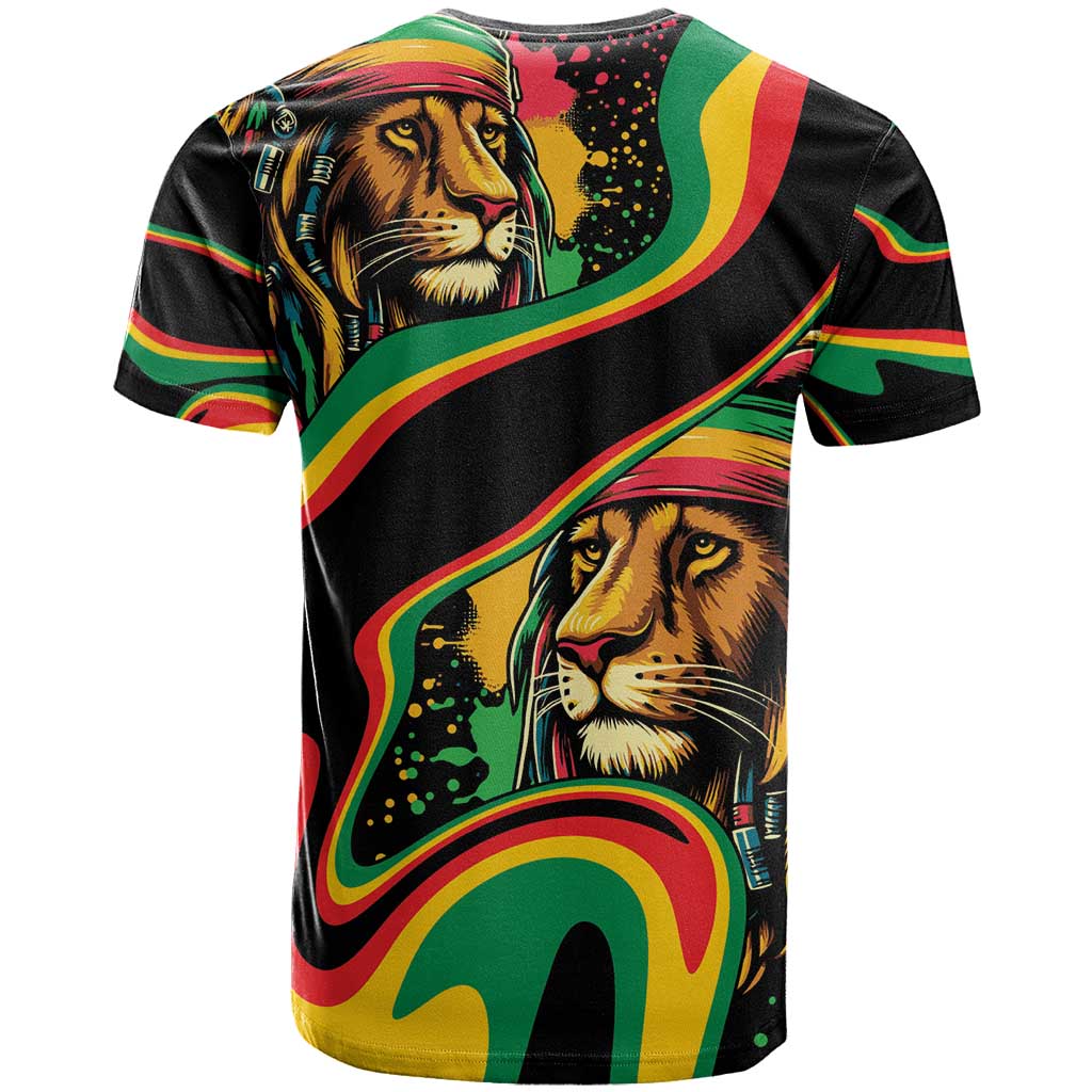 Rastafarian Lion Proud of Jamaica T Shirt Reggae My Soul - Wonder Print Shop