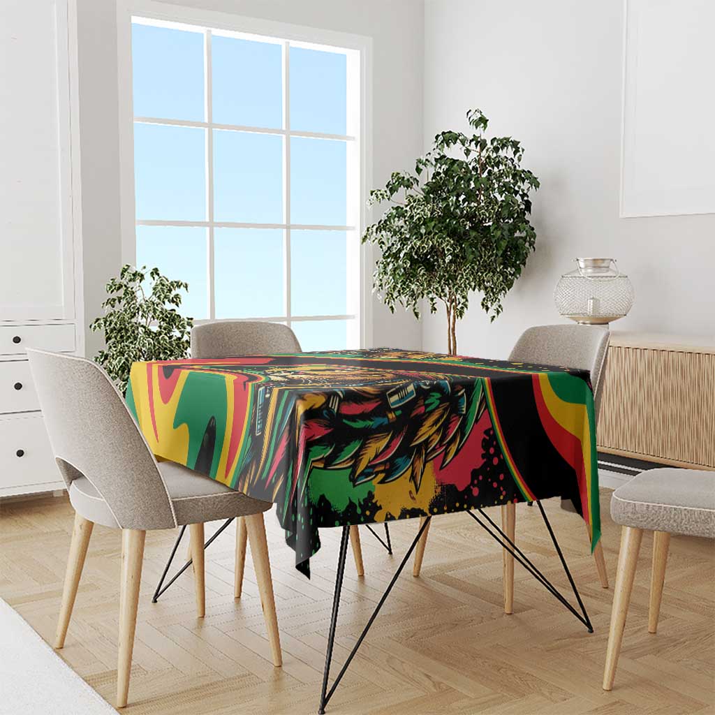 Rastafarian Lion Proud of Jamaica Tablecloth Reggae My Soul - Wonder Print Shop