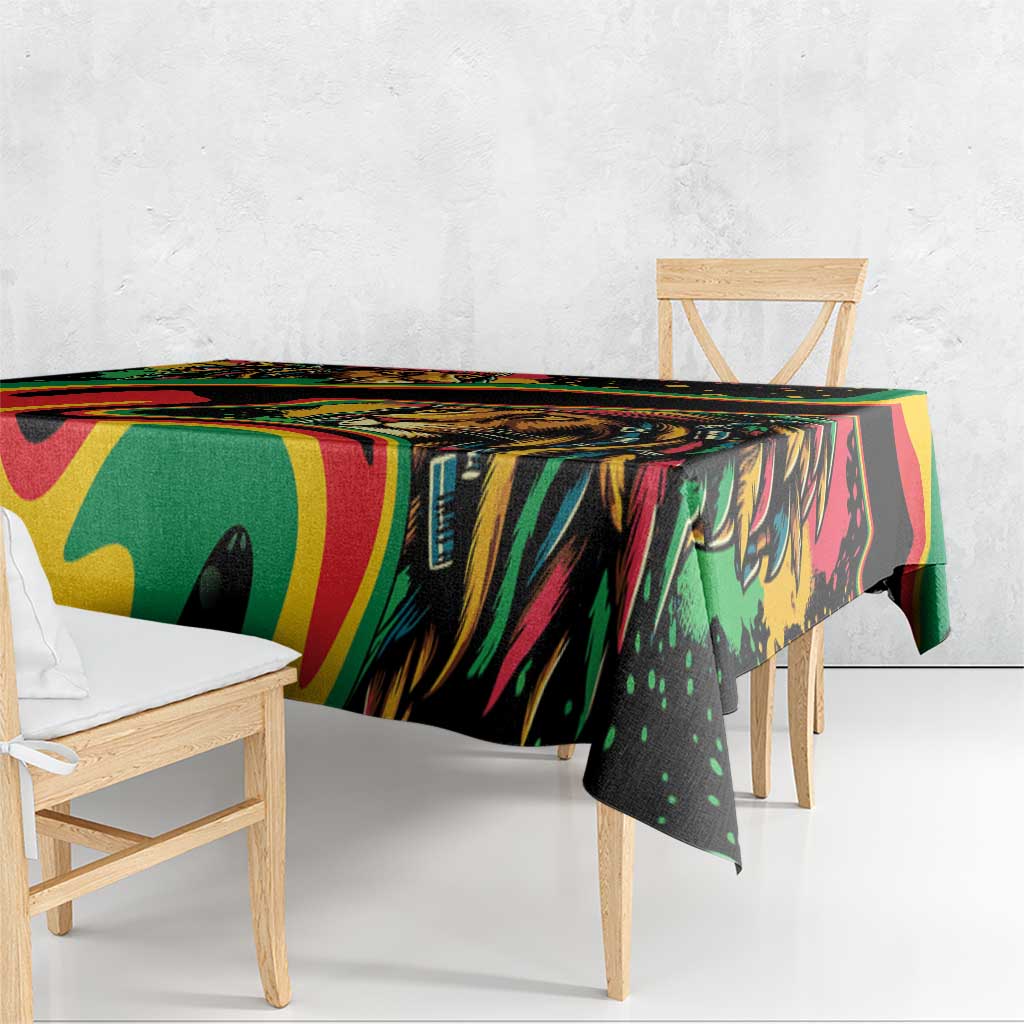 Rastafarian Lion Proud of Jamaica Tablecloth Reggae My Soul - Wonder Print Shop