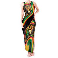 Rastafarian Lion Proud of Jamaica Tank Maxi Dress Reggae My Soul - Wonder Print Shop