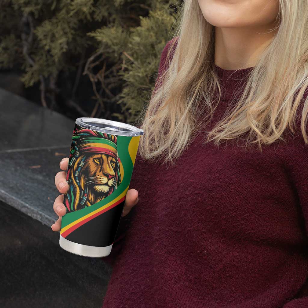 Rastafarian Lion Proud of Jamaica Tumbler Cup Reggae My Soul - Wonder Print Shop