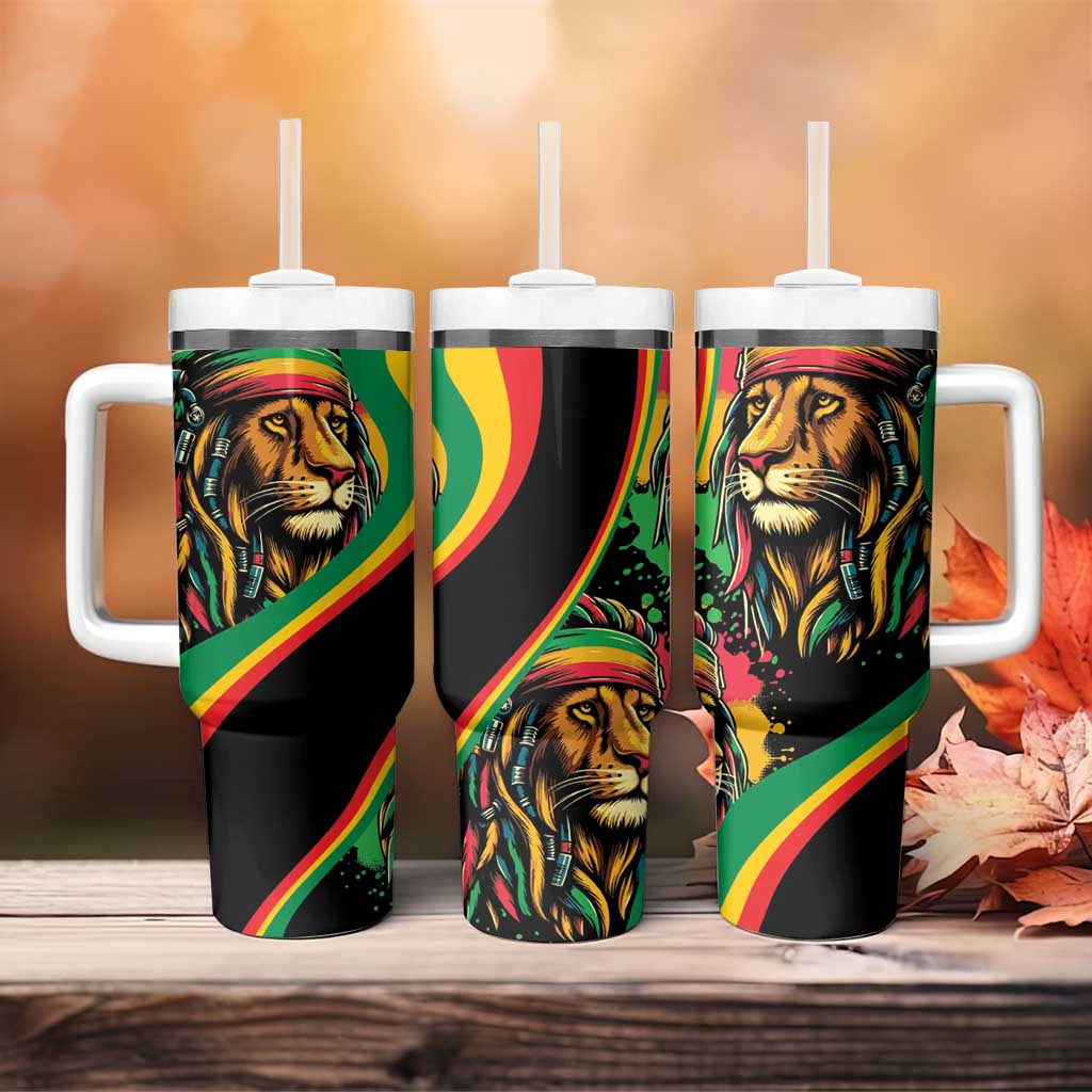 Rastafarian Lion Proud of Jamaica Tumbler With Handle Reggae My Soul - Wonder Print Shop
