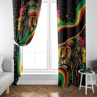 Rastafarian Lion Proud of Jamaica Window Curtain Reggae My Soul - Wonder Print Shop