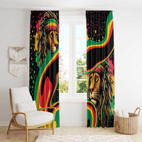 Rastafarian Lion Proud of Jamaica Window Curtain Reggae My Soul - Wonder Print Shop