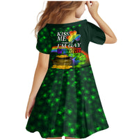 Kiss Me I'm Gay St Patricks Day Family Matching Mermaid Dress and Hawaiian Shirt LT9 - Wonder Print Shop