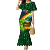 Kiss Me I'm Gay St Patricks Day Family Matching Mermaid Dress and Hawaiian Shirt LT9 - Wonder Print Shop