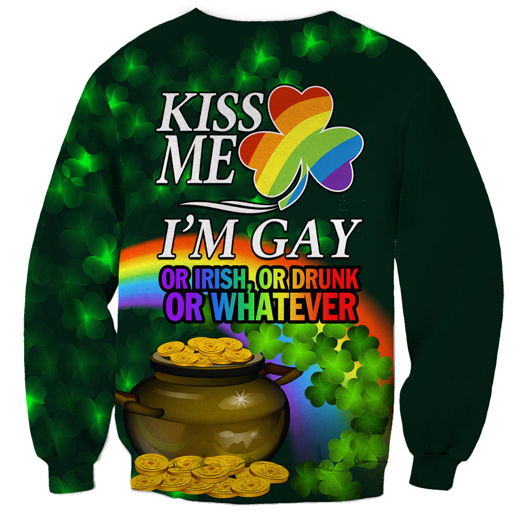 Kiss Me I'm Gay St Patricks Day Sweatshirt - Wonder Print Shop