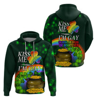 Kiss Me I'm Gay St Patricks Day Zip Hoodie - Wonder Print Shop