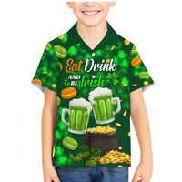Be Irish St Patricks Day Family Matching Mermaid Dress and Hawaiian Shirt Drink Drank Drunk LT9 - Wonder Print Shop