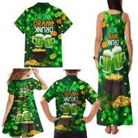 Be Irish St Patricks Day Family Matching Tank Maxi Dress and Hawaiian Shirt Drink Drank Drunk - Wonder Print Shop