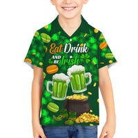 Be Irish St Patricks Day Family Matching Tank Maxi Dress and Hawaiian Shirt Drink Drank Drunk - Wonder Print Shop