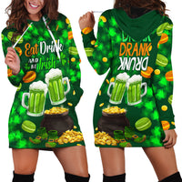 Be Irish St Patricks Day Hoodie Dress Drink Drank Drunk - Wonder Print Shop