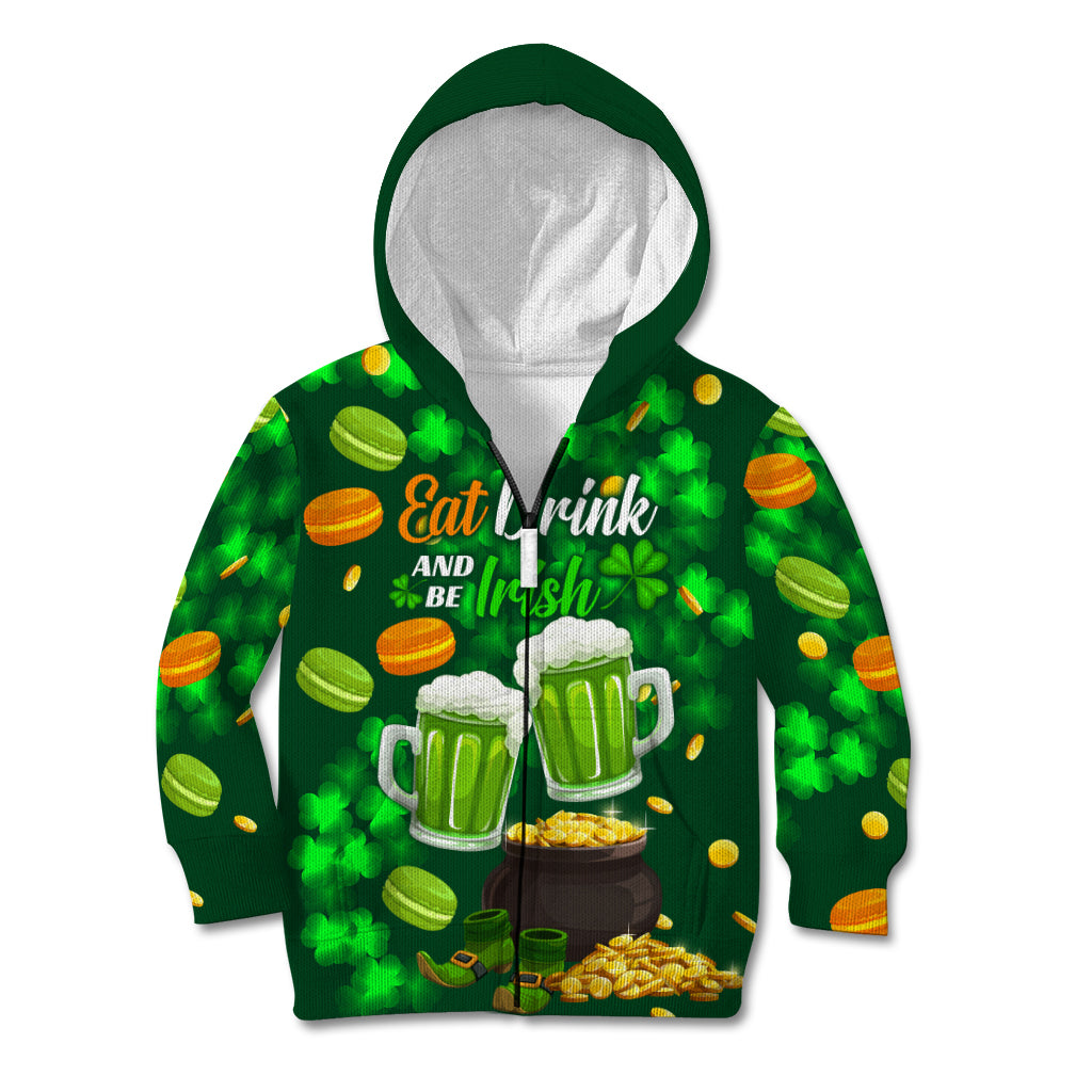 Be Irish St Patricks Day Kid Hoodie Drink Drank Drunk - Wonder Print Shop