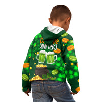 Be Irish St Patricks Day Kid Hoodie Drink Drank Drunk - Wonder Print Shop