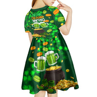 Be Irish St Patricks Day Kid Short Sleeve Dress Drink Drank Drunk - Wonder Print Shop