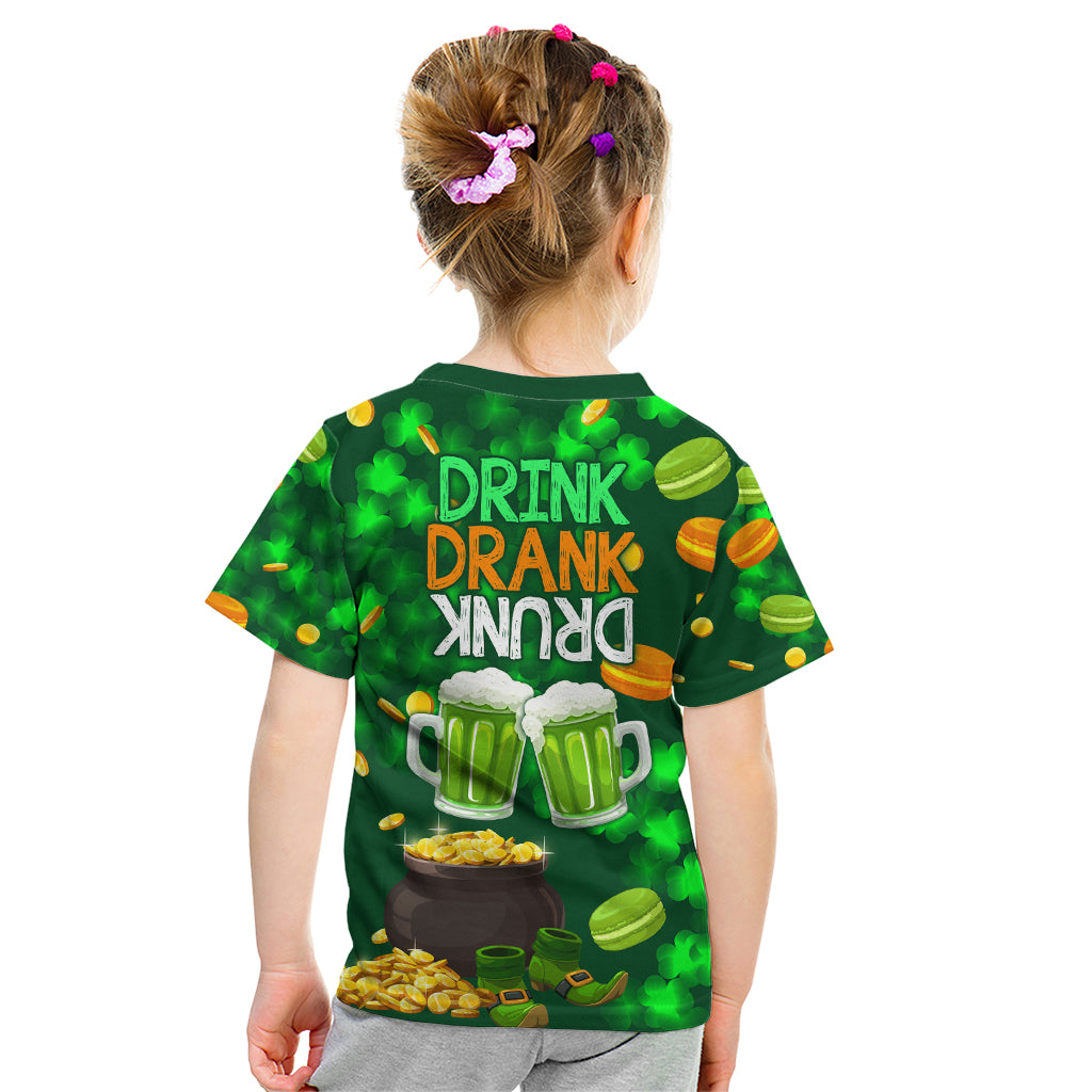 Be Irish St Patricks Day Kid T Shirt Drink Drank Drunk - Wonder Print Shop