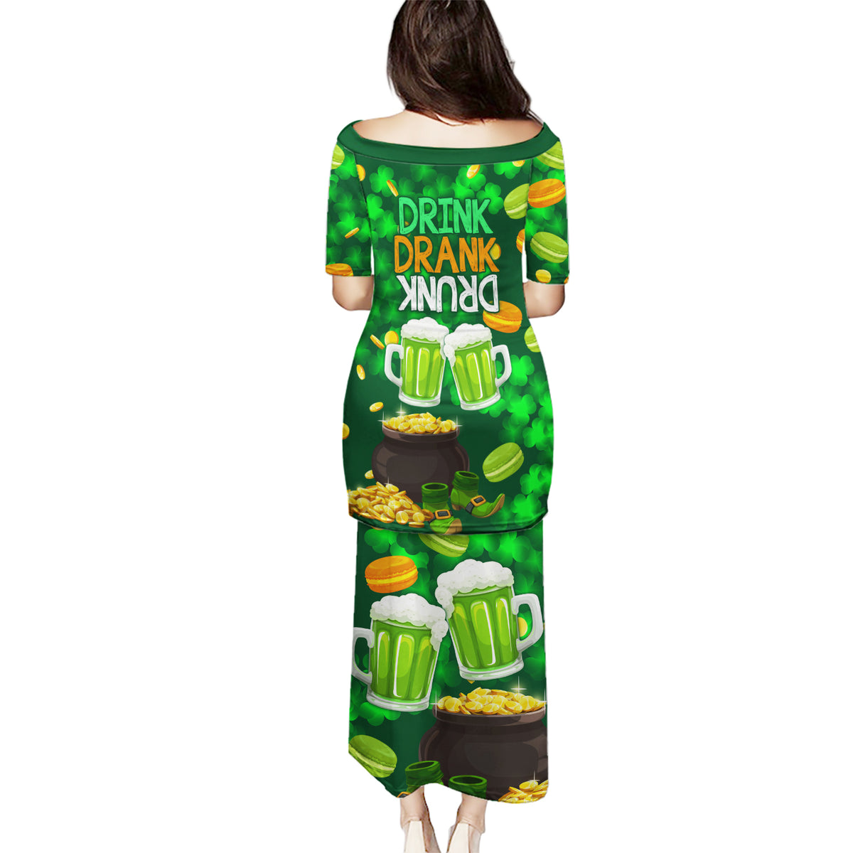 Be Irish St Patricks Day Puletasi Drink Drank Drunk - Wonder Print Shop