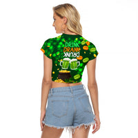 Be Irish St Patricks Day Raglan Cropped T Shirt Drink Drank Drunk - Wonder Print Shop