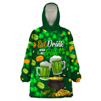 Be Irish St Patricks Day Wearable Blanket Hoodie Drink Drank Drunk - Wonder Print Shop