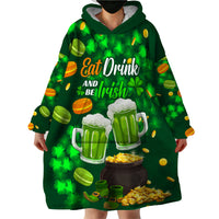 Be Irish St Patricks Day Wearable Blanket Hoodie Drink Drank Drunk - Wonder Print Shop