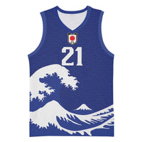 Custom Football Japan Yatagarasu Basketball Jersey Tsunami Wave Pattern