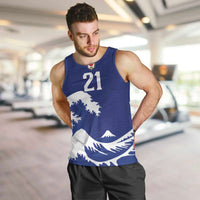 Custom Football Japan Yatagarasu Men Tank Top Tsunami Wave Pattern
