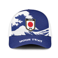 Personalized Football Japan Yatagarasu Mesh Trucker Cap Tsunami Wave Pattern