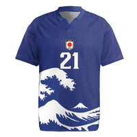 Custom Football Japan Yatagarasu Rugby Jersey Tsunami Wave Pattern