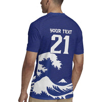 Custom Football Japan Yatagarasu Rugby Jersey Tsunami Wave Pattern
