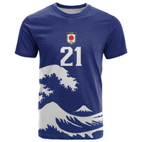Custom Football Japan Yatagarasu T Shirt Tsunami Wave Pattern