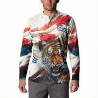 South Korea Football Champions Button Sweatshirt Tigers of Asia