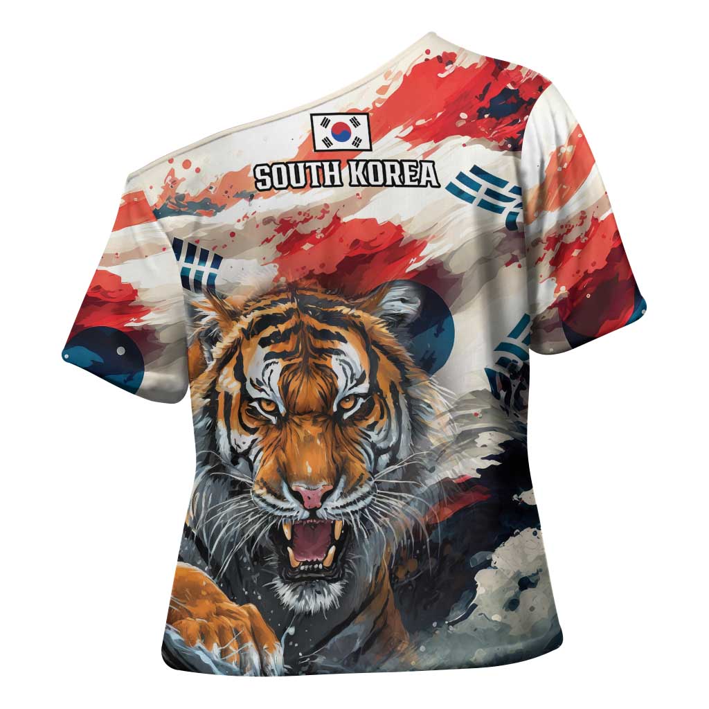 South Korea Football Champions Cross Shoulder Shirt Tigers of Asia