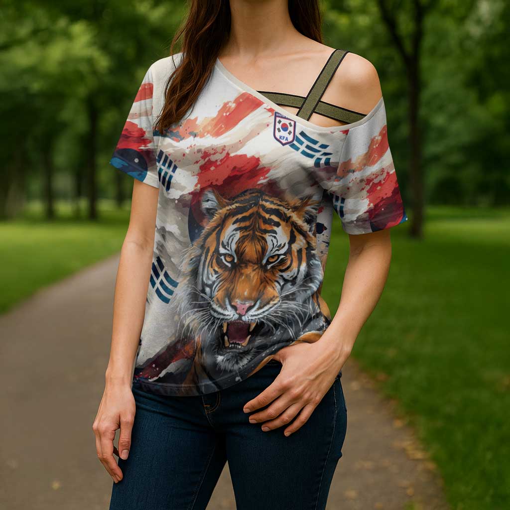 South Korea Football Champions Cross Shoulder Shirt Tigers of Asia