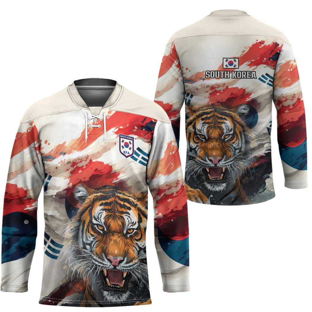 South Korea Football Champions Hockey Jersey Tigers of Asia