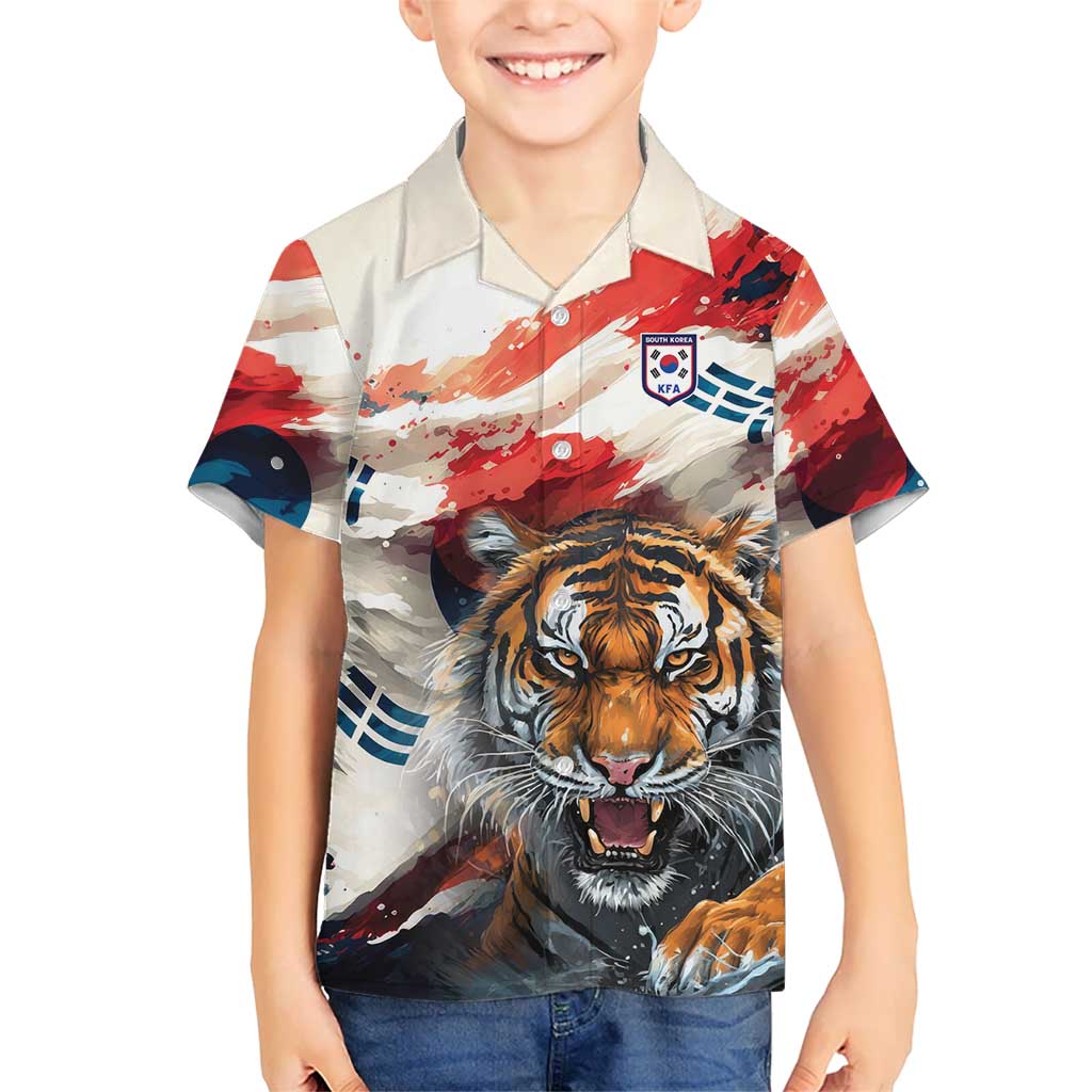 South Korea Football Champions Kid Hawaiian Shirt Tigers of Asia