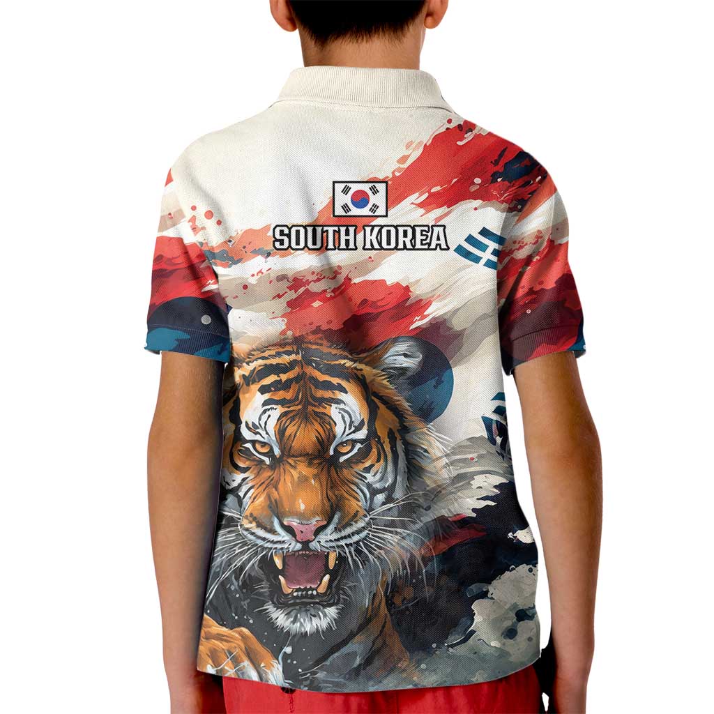 South Korea Football Champions Kid Polo Shirt Tigers of Asia