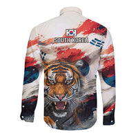 South Korea Football Champions Long Sleeve Button Shirt Tigers of Asia
