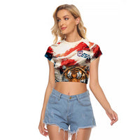South Korea Football Champions Raglan Cropped T Shirt Tigers of Asia