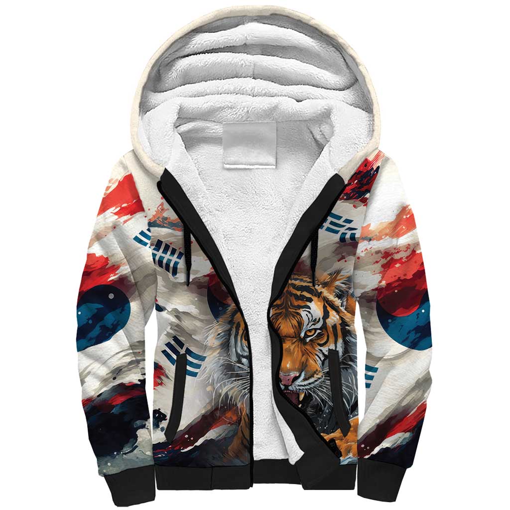 South Korea Football Champions Sherpa Hoodie Tigers of Asia