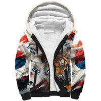 South Korea Football Champions Sherpa Hoodie Tigers of Asia