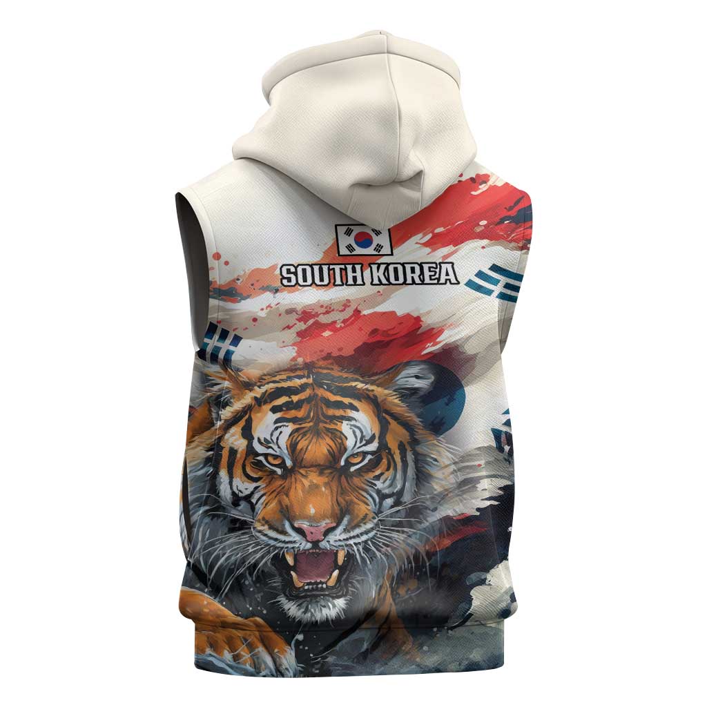 South Korea Football Champions Sleeveless Hoodie Tigers of Asia
