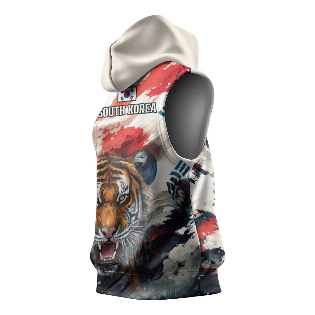 South Korea Football Champions Sleeveless Hoodie Tigers of Asia