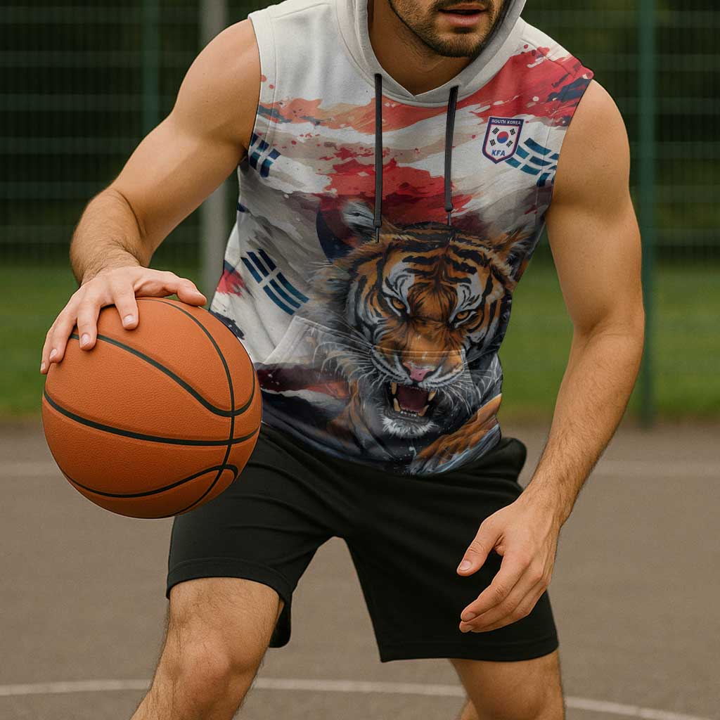 South Korea Football Champions Sleeveless Hoodie Tigers of Asia