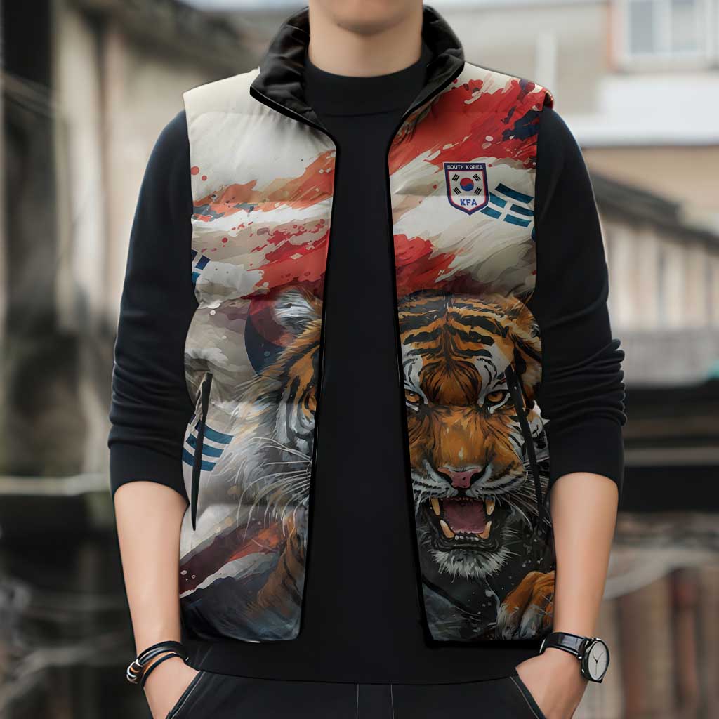 South Korea Football Champions Sleeveless Puffer Jacket Tigers of Asia
