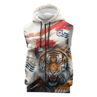South Korea Football Champions Sleeveless Zip Hoodie Tigers of Asia